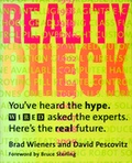 A very wordy book cover. A greenish-yellow backround. The title is big and in bright pink and orange. Subtitle and authors are in black, smaller, below. Lots of unreadable type overlays much of the cover.